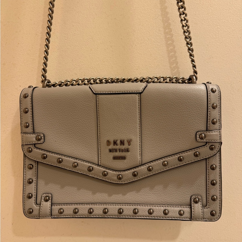 DKNY Gray Studded Women's Bag